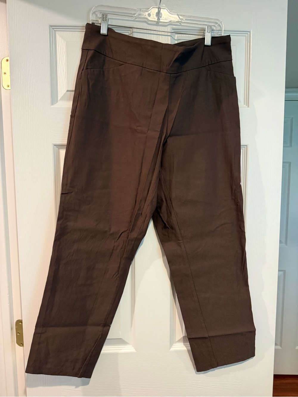 Tribal Fia Straight Leg Pants in Rust Brown